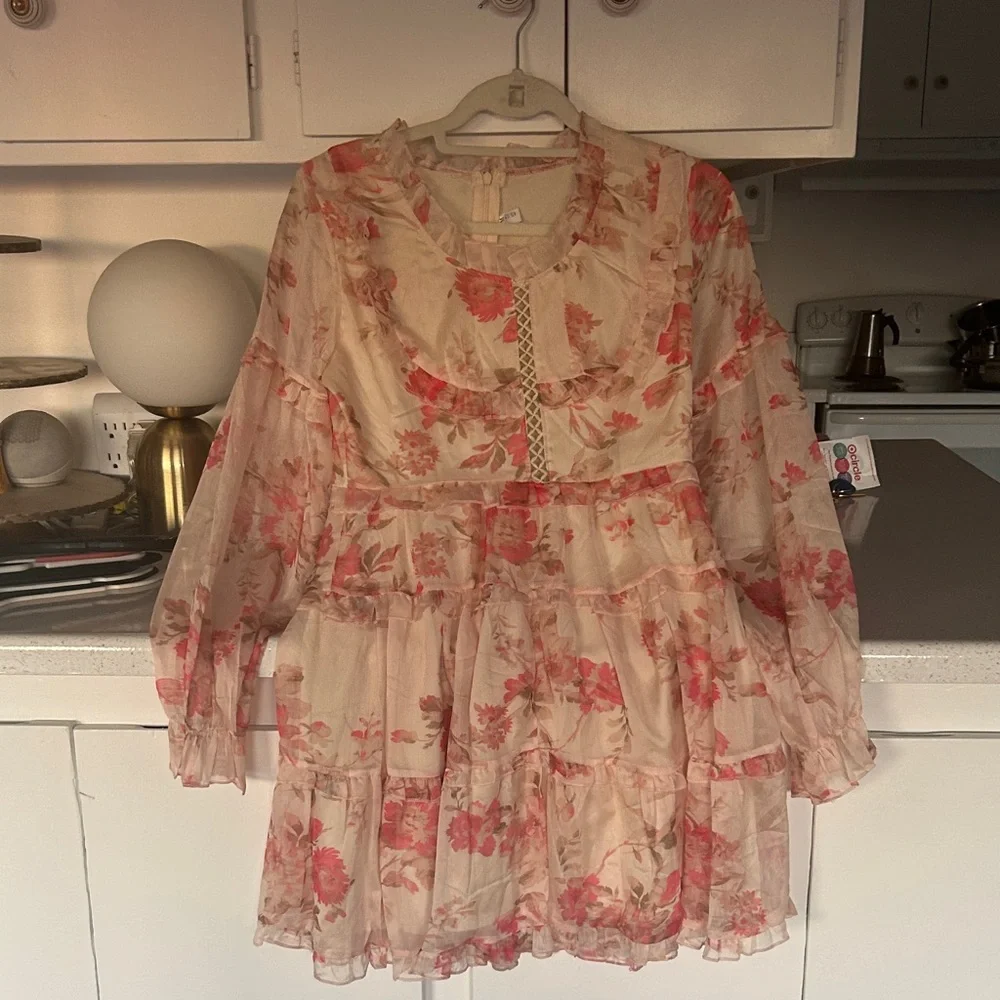 Floral Ruffle Dress - Picture 1 of 2
